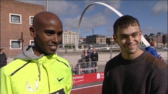 Friends Reunited: Mo Farrah and Malcolm Hassan have been friends for years