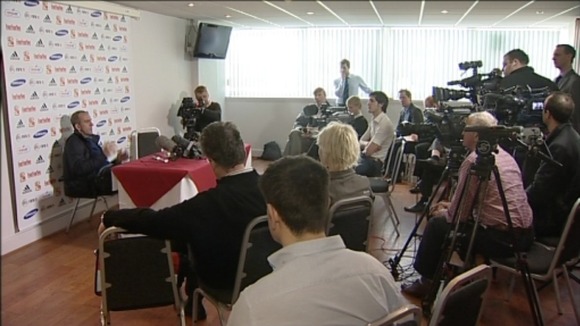 Paolo Di Canio & media at press conference