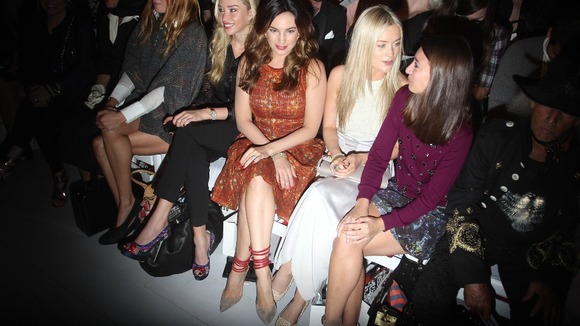 Kelly Brook attends the Bora Aksu fashion show