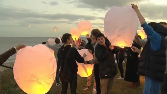 Lanterns are lit for Jay Whiston