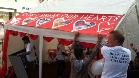 Campaigners set up stalls in Leicester
