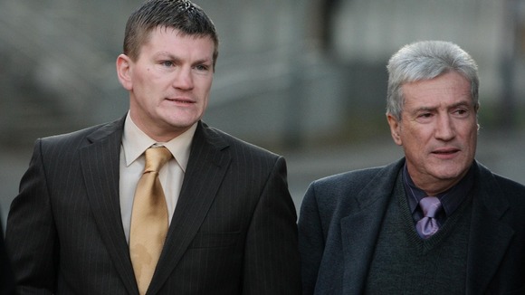 Ex-world boxing champion Ricky Hatton and his father Ray