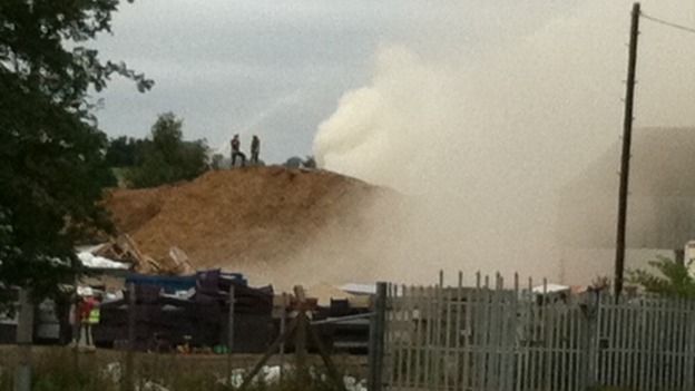 Fire still burning after 12 hours