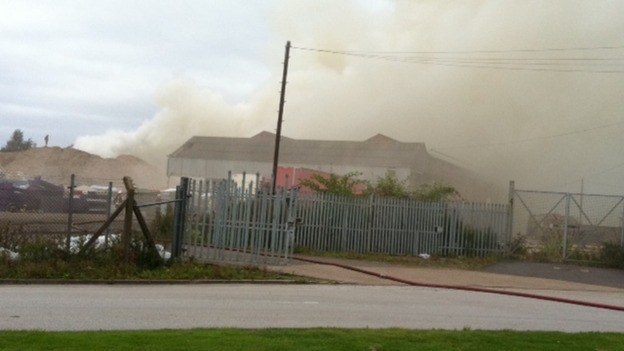 Fire still burning after 12 hours