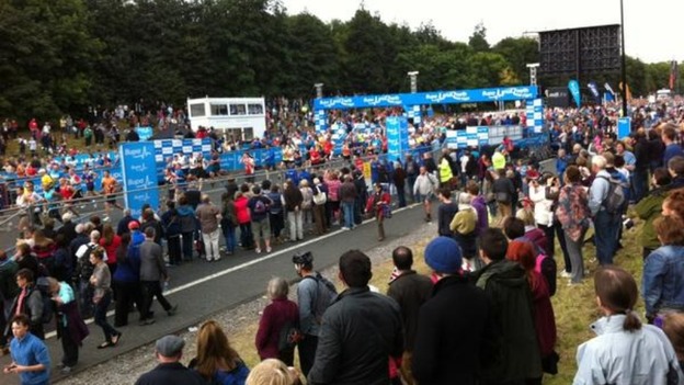 The start line