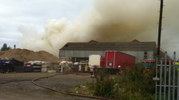 Fire still burning after 12 hours