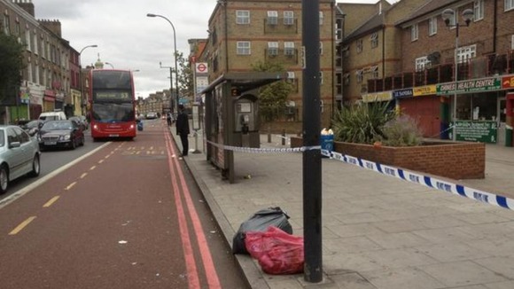 New Cross Road crime scene.