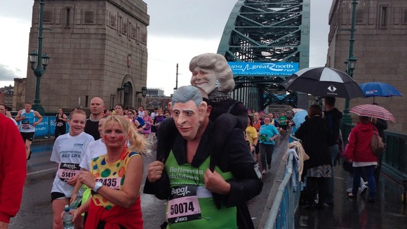 Crossing the Tyne Bridge