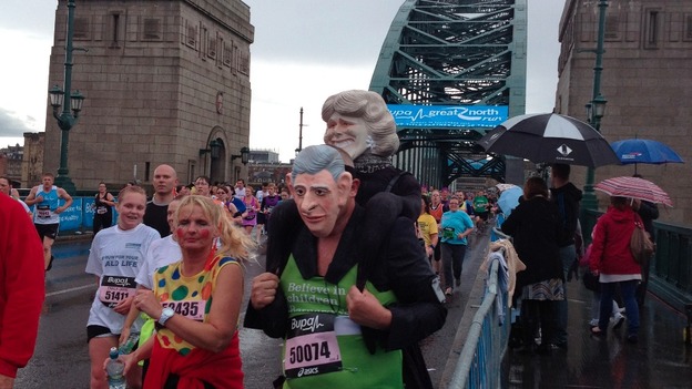 Crossing the Tyne Bridge