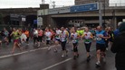Running towards the Tyne Bridge