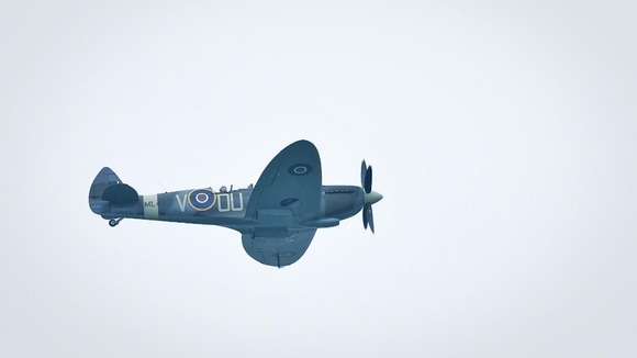A Spitfire in flight