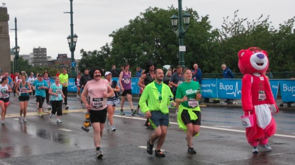 Runners in fancy dress