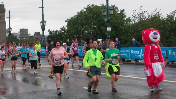 Runners in fancy dress
