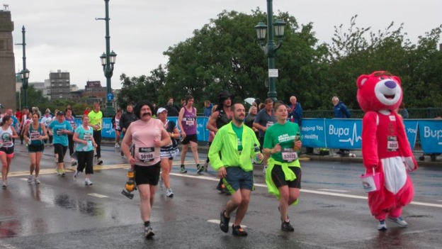 Runners in fancy dress