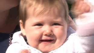 Amelie contracted meningitis when she was five weeks old.
