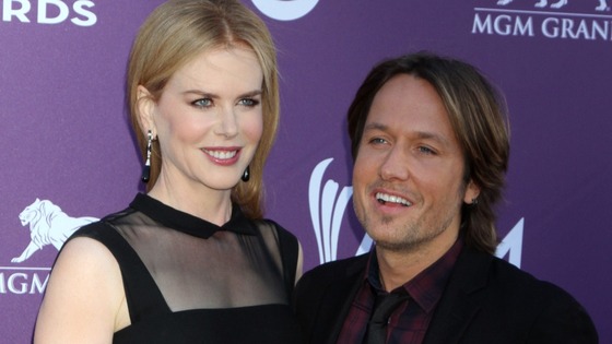 Country star Keith Urban with his wife, the actress Nicole Kidman