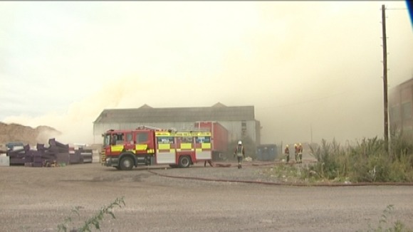 The smoke fumes aren't thought to be dangerous