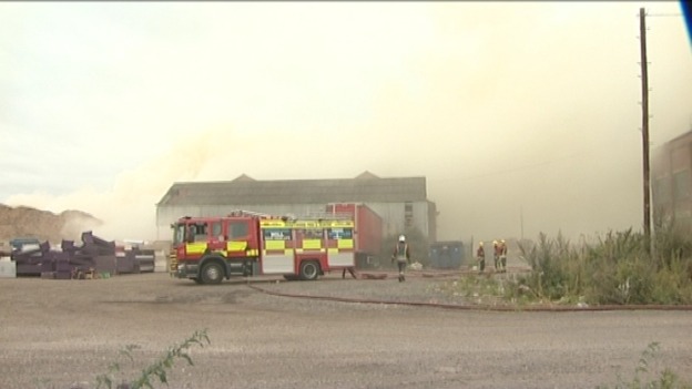 The smoke fumes aren't thought to be dangerous