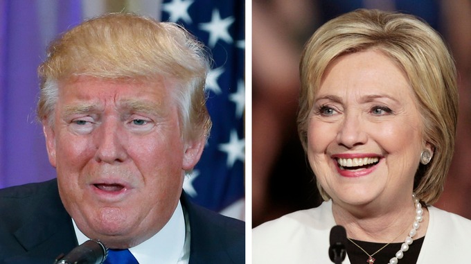 Donald Trump and Hillary Clinton