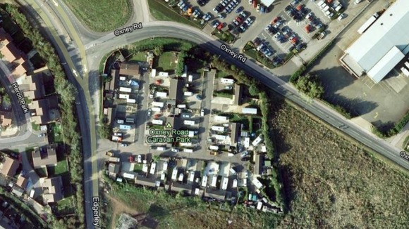 Google map image of Oxney Road Caravan Park