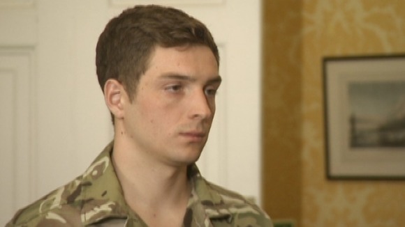 Marine Mark Williams received the Military Cross after rescuing a comrade who’d been shot in the chest during an attack in Afghanistan