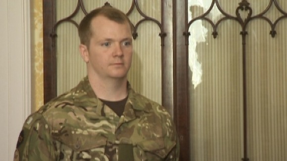 Cpl Carl Taylor from Birmingham awarded the Military Cross for rescuing 3 Afghan boys during a fire fight with insurgents