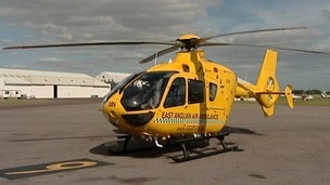 East Anglian Ambulance Service helicopter