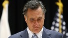 Republican presidential candidate Mitt Romney speaks to reporters about the secretly taped video