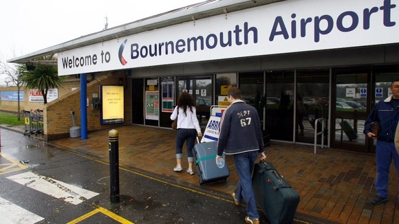 People outside Bournemouth airport