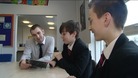 Craig Allen with pupils from Lord Lawson of Beamish School, Gateshead 