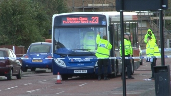 Accident scene in Sunderland
