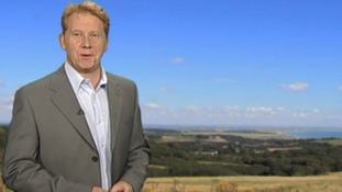 Simon Parkin in front of weather photo