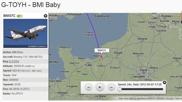 The planes location at the time Kieran proposed