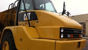 Caterpillar branded lorry