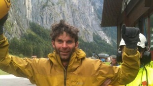 Dan Hunt pictured after he was rescued on Tuesday.