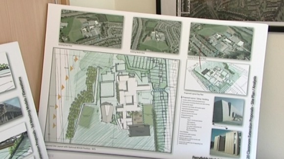 The proposed plans for the new school block