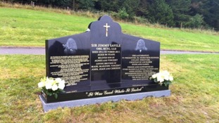 Sir Jimmy's headstone unveiled