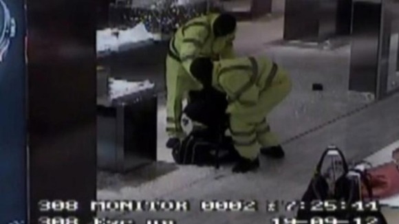 Three masked men raid the Selfridges store in Manchester.
