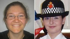 Fiona Bone, 32, and Nicola Hughes (right), 23, who were killed on Tuesday. 