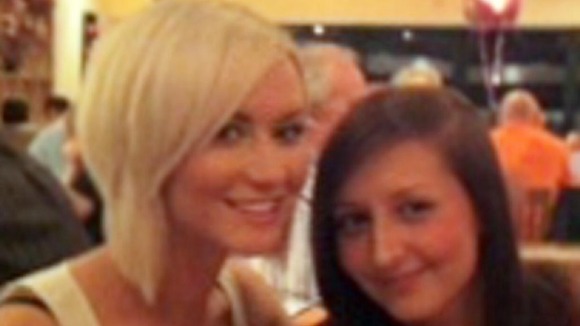 Nicola Hughes with friend Naomi Walker