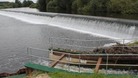 The Borrowash Weir on the River Derwent, Derbyshire