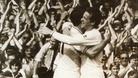 Swansea City Legend Alan Curtis pictured with striker Bob Latchford during the highly successful John Toshack era