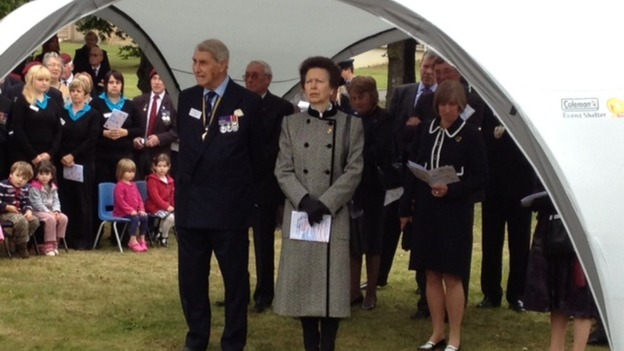 Princess Anne at Greenham Common