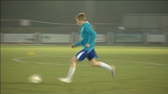 James Turner in training ahead of this weekend's game