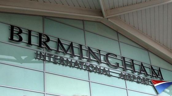 Terminal building at Birmingham International Airport
