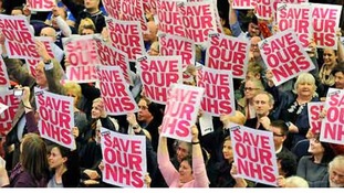 NHS workers rally