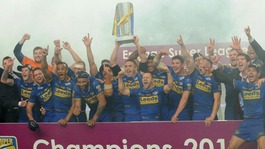 Leeds Rhinos celebrate winning 2011 Grand Final