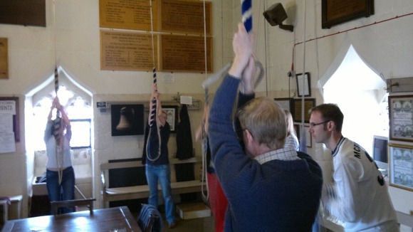 Bell-ringers at Derby Cathedral