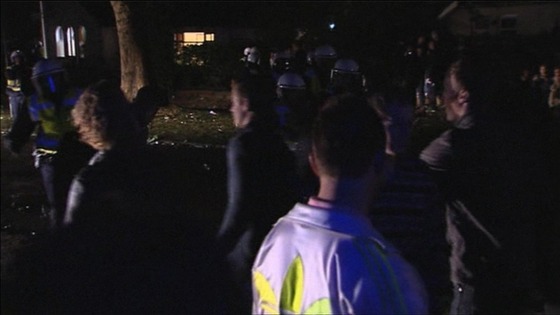Revellers descended on the Dutch town of Haren.