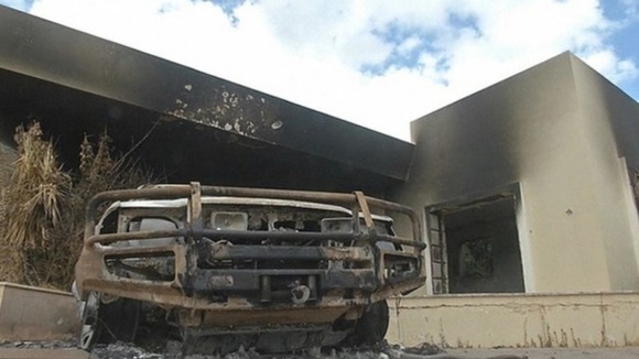 Burnt out cars